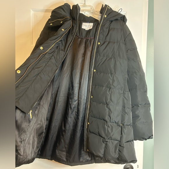 Cole Haan Hooded Puffer Jacket - Picture 2 of 4
